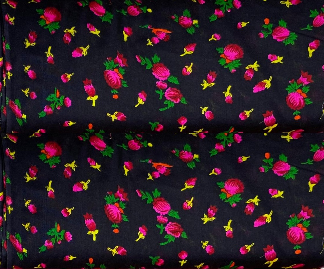 Acrylic Black Normal Flowers 22.8x36