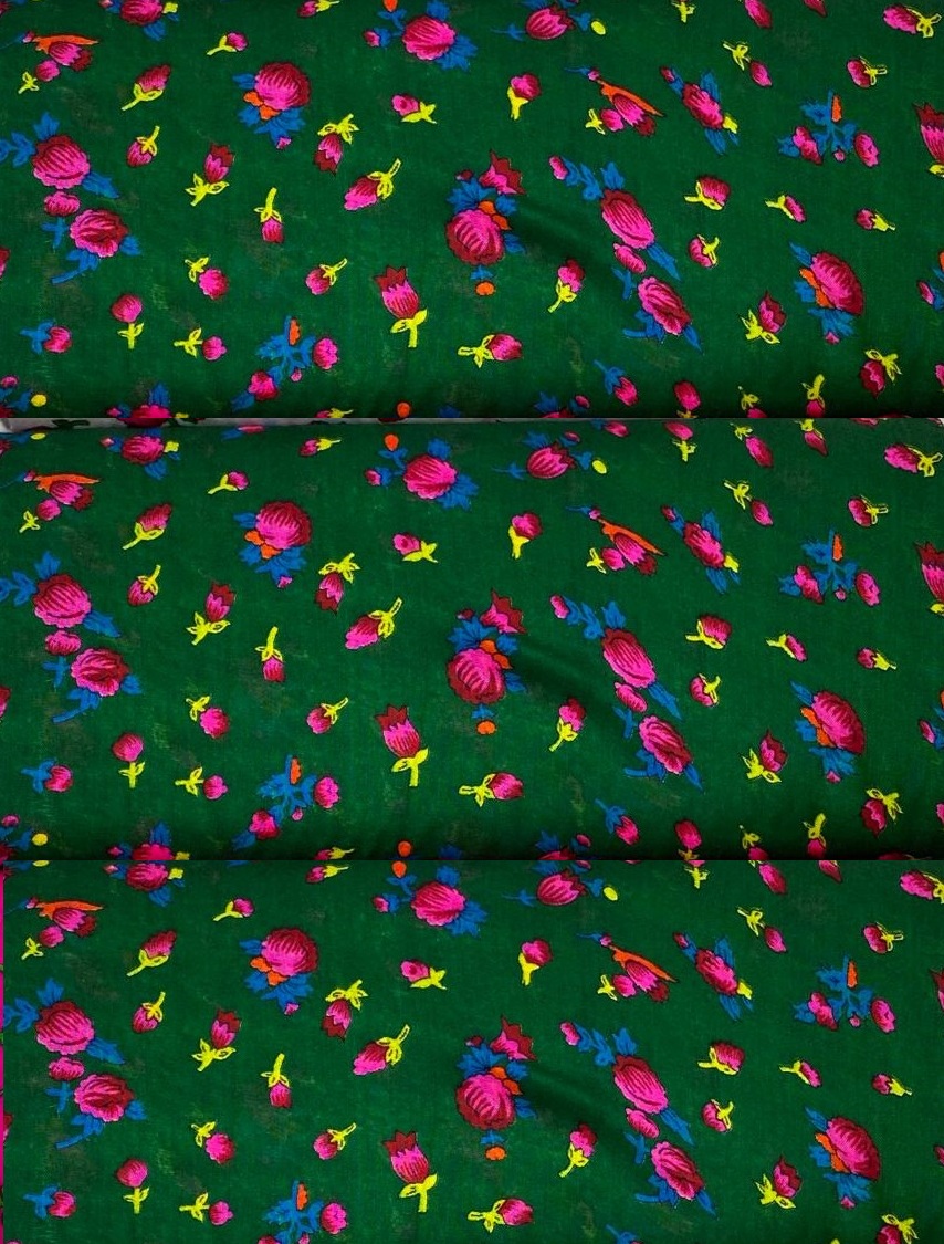 Acrylic Green Normal Flowers 22.8x36